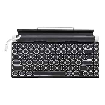 Amazon | タイプライター型 レトロ メカニカルキーボード LED